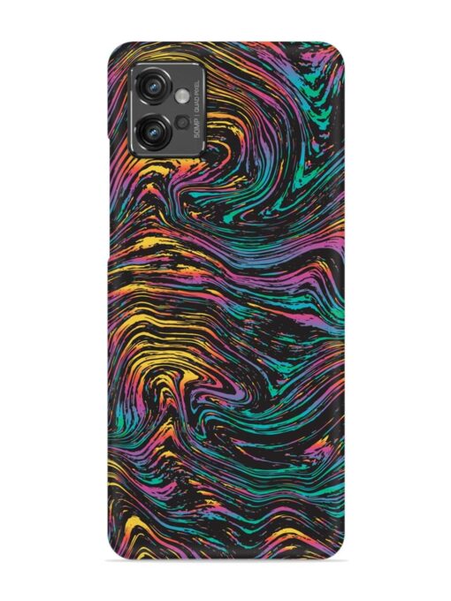 Abstract Liquid Colors Snap Case for Motorola Moto G32 Zapvi