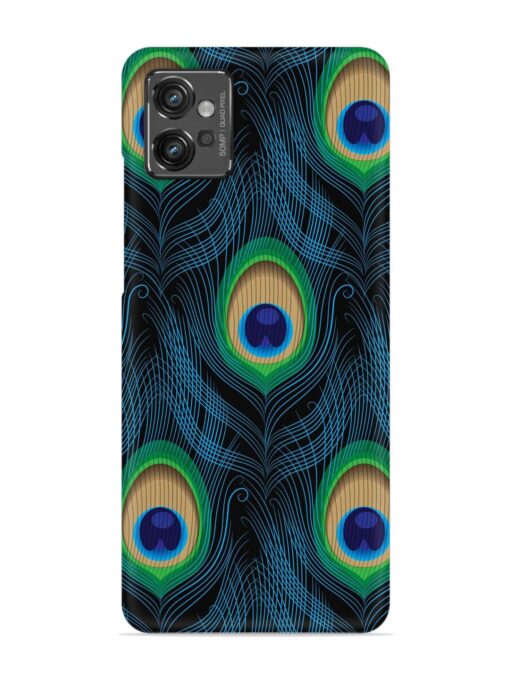 Seamless Pattern Peacock Snap Case for Motorola Moto G32