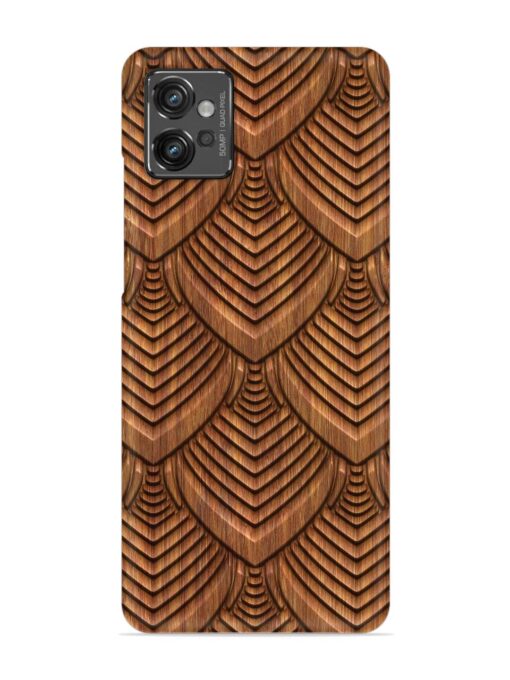 Carved Pattern On Snap Case for Motorola Moto G32