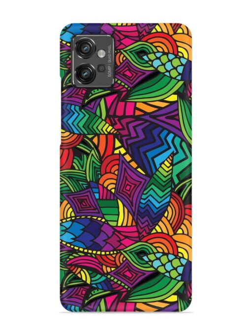 Abstract Multicolor Seamless Snap Case for Motorola Moto G32 Zapvi