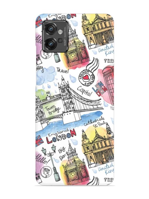 Vector London Landmark Snap Case for Motorola Moto G32 Zapvi