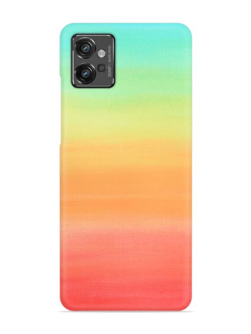 Background Sky Watercolor Snap Case for Motorola Moto G32 Zapvi