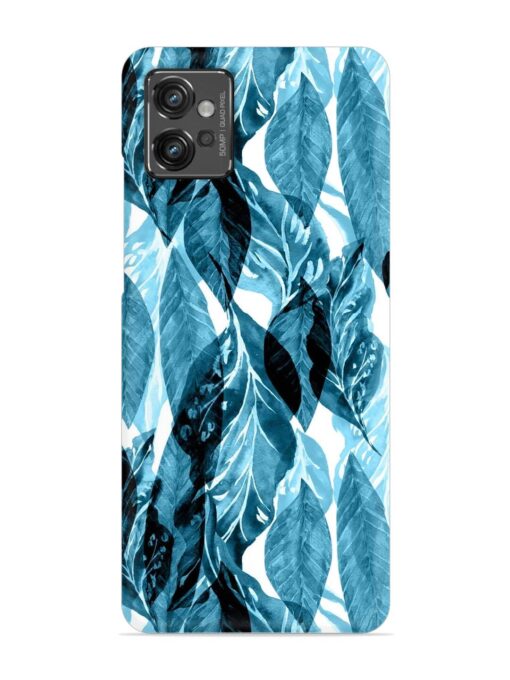 Leaves Pattern Jungle Snap Case for Motorola Moto G32