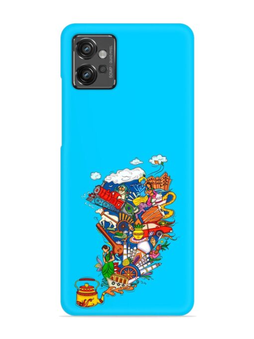 Vector Design Indian Snap Case for Motorola Moto G32