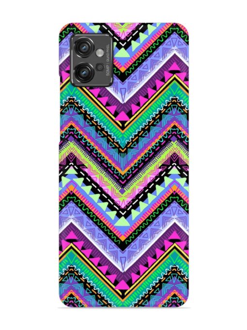 Tribal Aztec Print Snap Case for Motorola Moto G32