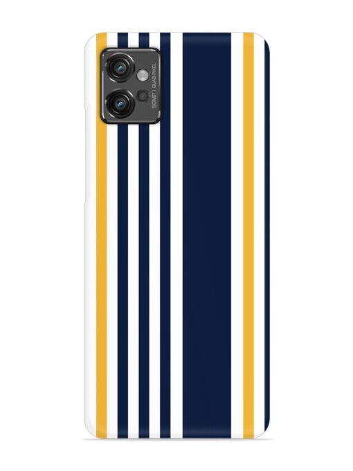 Seamless Stripe Pattern Snap Case for Motorola Moto G32 Zapvi