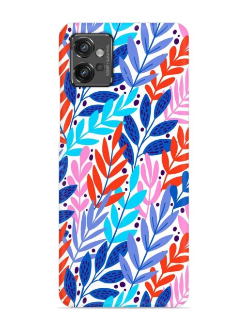 Bright Floral Tropical Snap Case for Motorola Moto G32 Zapvi