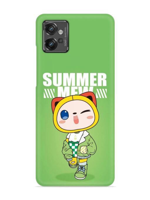 Summer Mew Snap Case for Motorola Moto G32