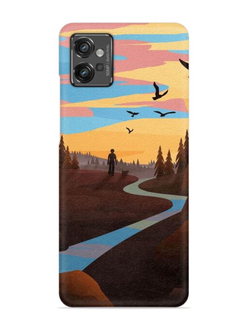 Natural Landscape Art Snap Case for Motorola Moto G32