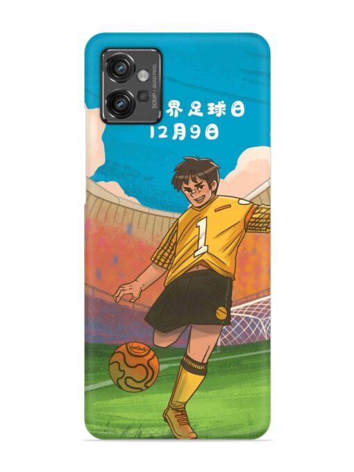 Soccer Kick Snap Case for Motorola Moto G32