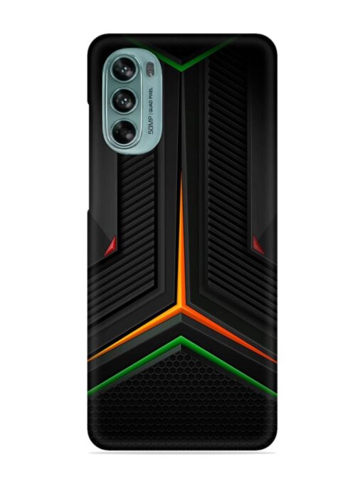 Orange Triangle Light Snap Case for Motorola Moto G62 (5G) Zapvi