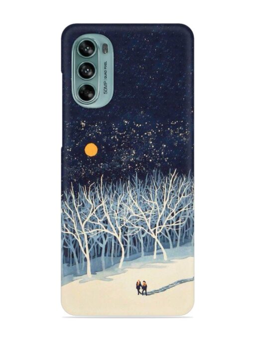 Full Moon Snowshoe Tour Snap Case for Motorola Moto G62 (5G) Zapvi