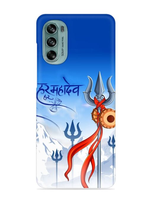 Har Har Mahadev Trishul Snap Case for Motorola Moto G62 (5G) Zapvi