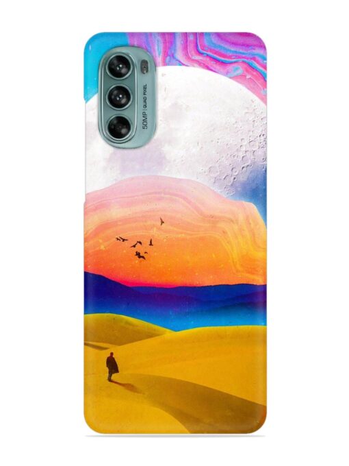 Sandy Desert Snap Case for Motorola Moto G62 (5G) Zapvi