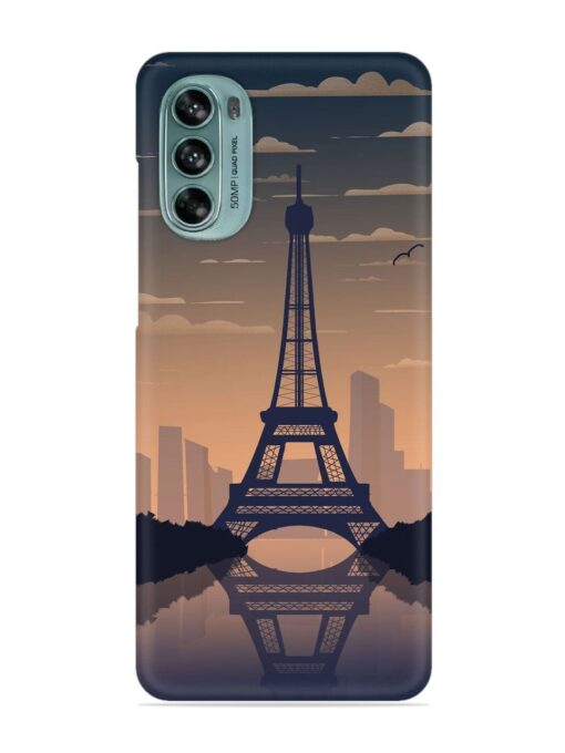 France Paris Eiffel Tower Gradient Snap Case for Motorola Moto G62 (5G)