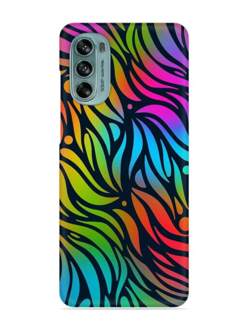 Abstract Leaf Design Snap Case for Motorola Moto G62 (5G)