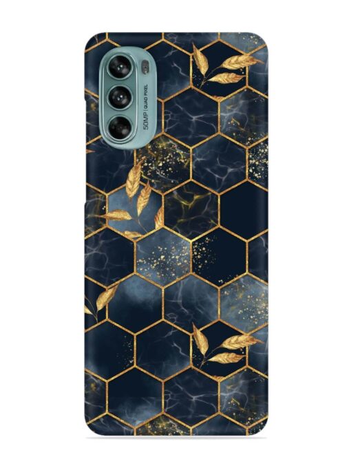 Marble Hexagon Seamless Snap Case for Motorola Moto G62 (5G)