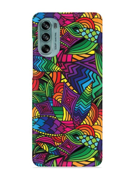 Abstract Multicolor Seamless Snap Case for Motorola Moto G62 (5G) Zapvi