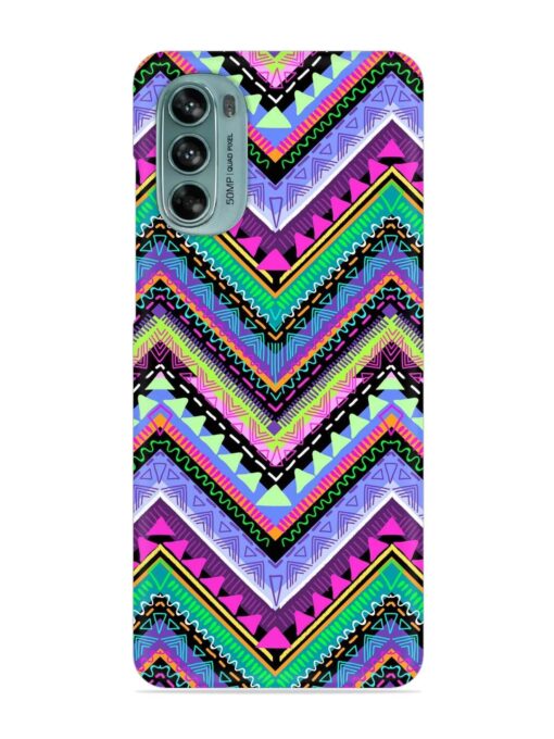 Tribal Aztec Print Snap Case for Motorola Moto G62 (5G) Zapvi