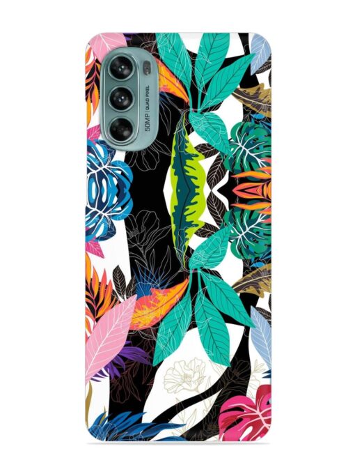 Floral Pattern Bright Snap Case for Motorola Moto G62 (5G)