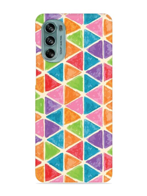 Seamless Colorful Isometric Snap Case for Motorola Moto G62 (5G) Zapvi