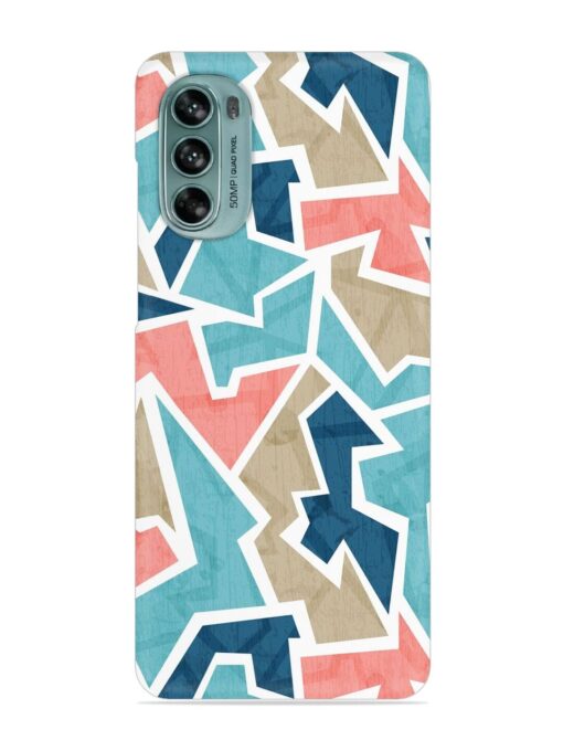 Vintage Geometric Triangle Snap Case for Motorola Moto G62 (5G)