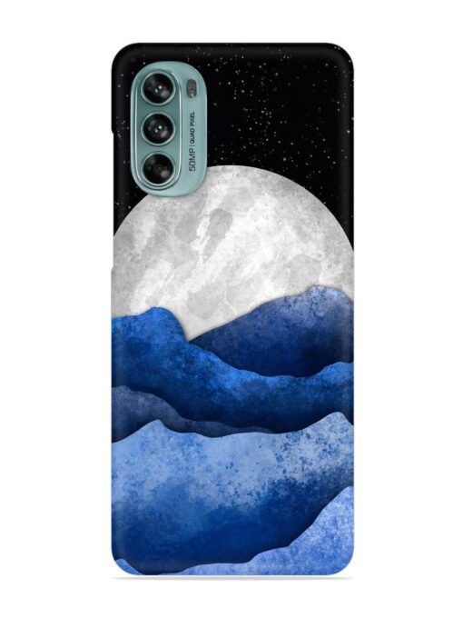 Full Moon Mountain Vector Snap Case for Motorola Moto G62 (5G) Zapvi