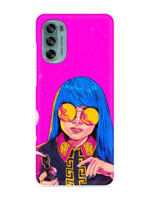 Aesthetic Anime Girl Snap Case for Motorola Moto G62 (5G) Zapvi