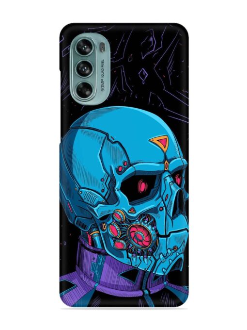 Skull Robo Vector Snap Case for Motorola Moto G62 (5G) Zapvi