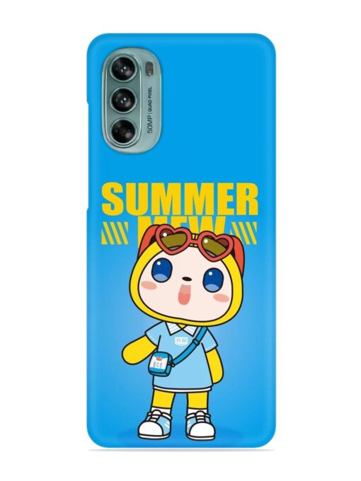 Summer Mew Cartoon Snap Case for Motorola Moto G62 (5G) Zapvi