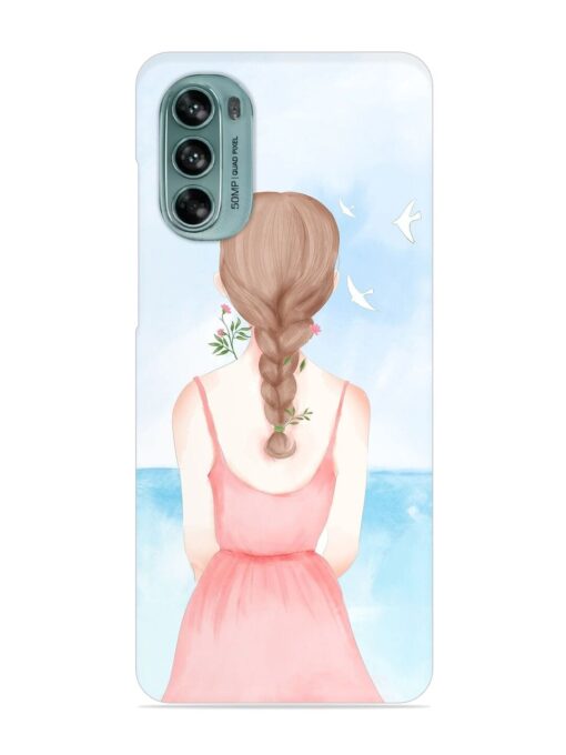 Watercolor Girl Vector Snap Case for Motorola Moto G62 (5G) Zapvi