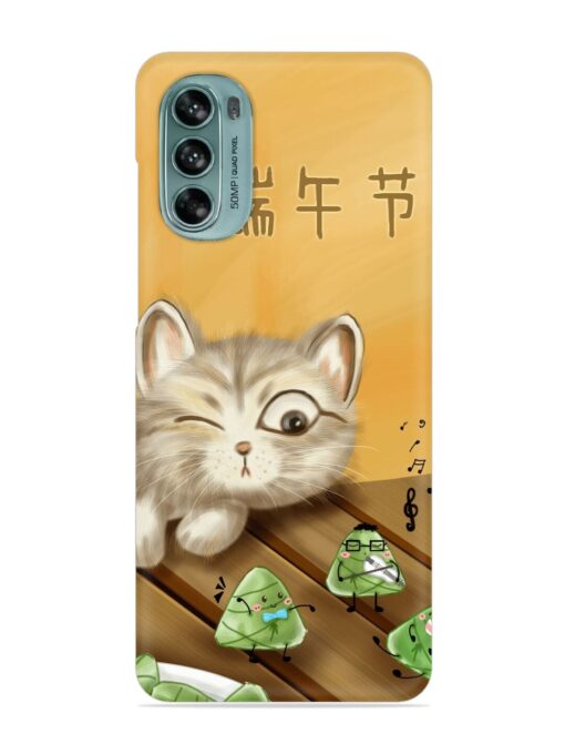 Cat Scorpion Dancing Snap Case for Motorola Moto G62 (5G) Zapvi