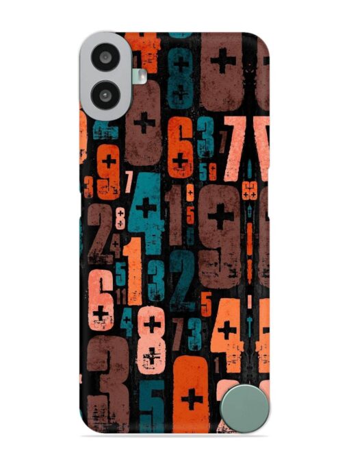 0 To 9 Art Snap Case for Nothing CMF Phone 1 Zapvi