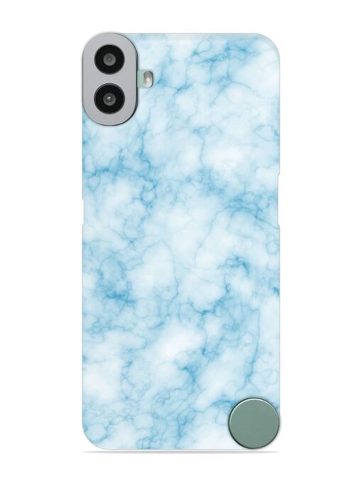 Blue White Natural Marble Snap Case for Nothing CMF Phone 1