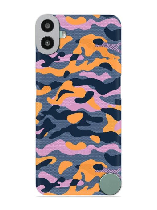 Camouflage Army Military English Orange Art Snap Case for Nothing CMF Phone 1