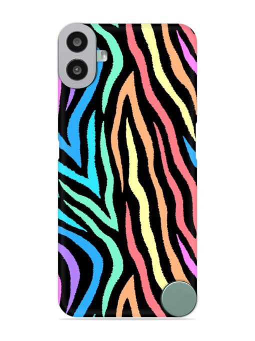 Colorful Abstract Zebra Snap Case for Nothing CMF Phone 1 Zapvi