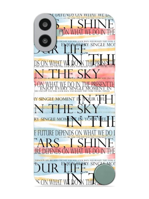 Seamless Slogans Pattern Snap Case for Nothing CMF Phone 1