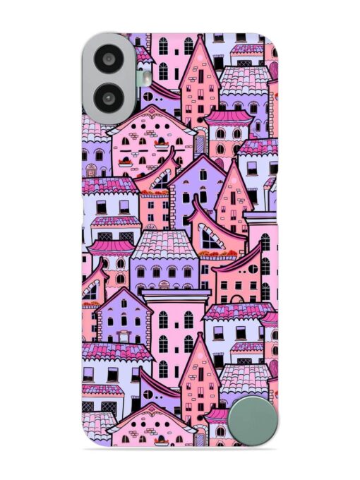 Seamless Pattern Houses Snap Case for Nothing CMF Phone 1