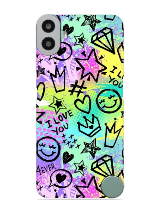 Bright Seamless Pattern Snap Case for Nothing CMF Phone 1