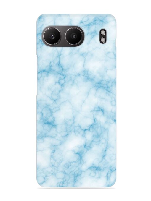 Blue White Natural Marble Snap Case for Oneplus Nord 4 (5G)