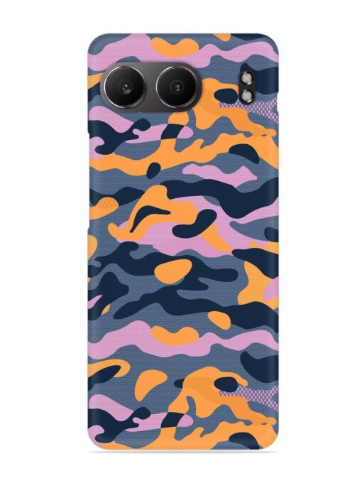 Camouflage Army Military English Orange Art Snap Case for Oneplus Nord 4 (5G)