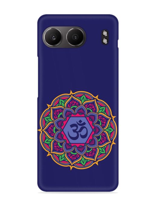 Om Mandala Art Blue Snap Case for Oneplus Nord 4 (5G)