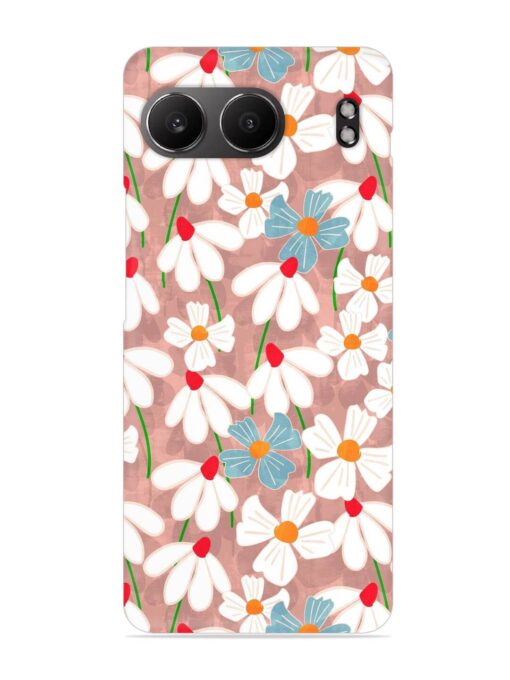 Abstract Petal Flowers Snap Case for Oneplus Nord 4 (5G) Zapvi