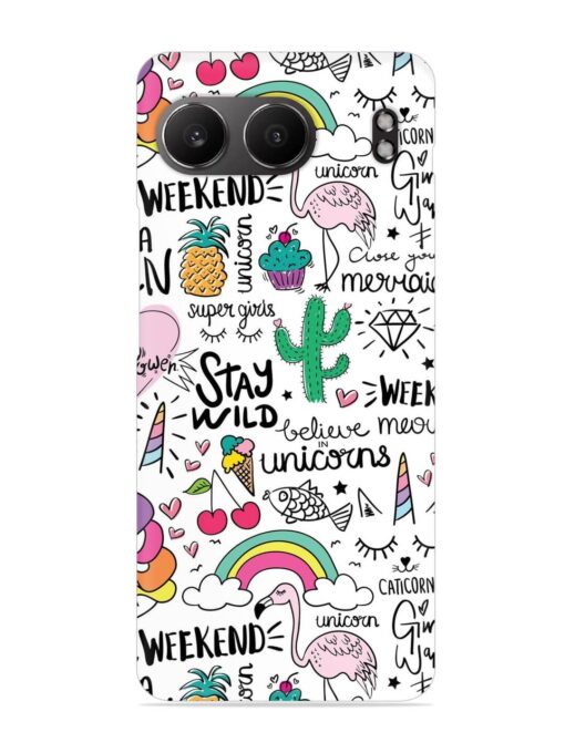 Unicorn Ice Cream Snap Case for Oneplus Nord 4 (5G)