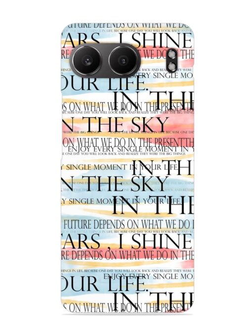 Seamless Slogans Pattern Snap Case for Oneplus Nord 4 (5G)