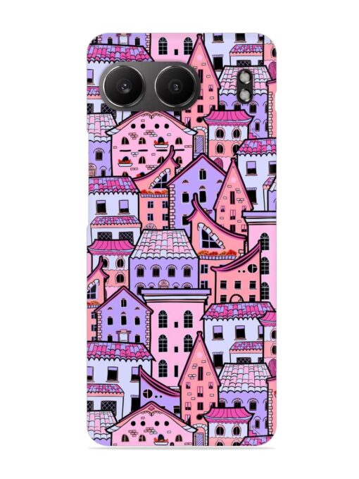 Seamless Pattern Houses Snap Case for Oneplus Nord 4 (5G)