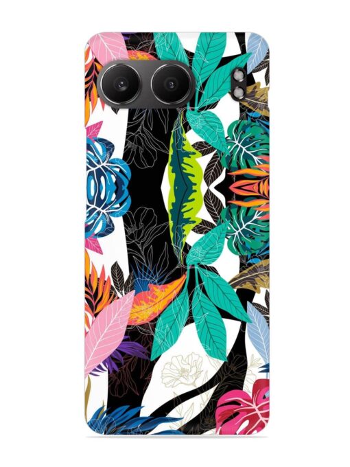 Floral Pattern Bright Snap Case for Oneplus Nord 4 (5G)