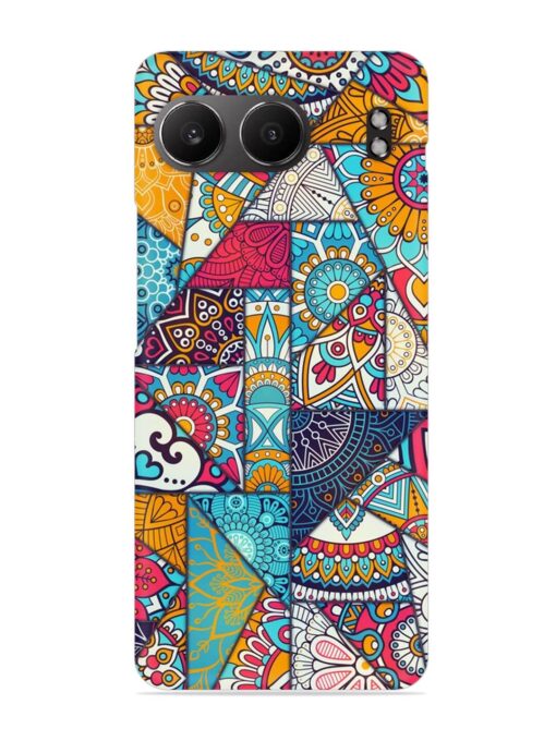 Patchwork Pattern Vintage Snap Case for Oneplus Nord 4 (5G)