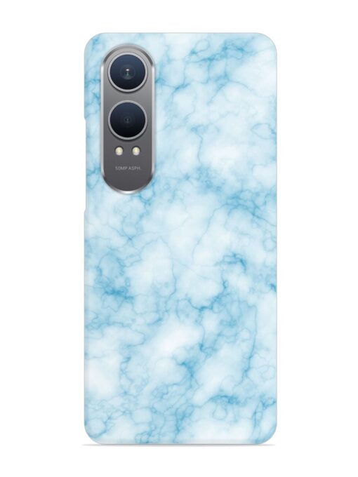 Blue White Natural Marble Snap Case for Oneplus Nord Ce 4 Lite (5G)