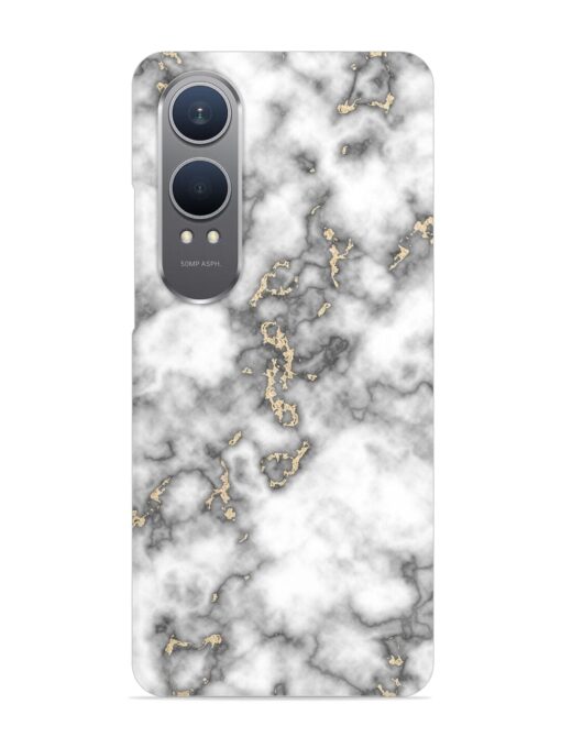 Gray And Gold Marble Snap Case for Oneplus Nord Ce 4 Lite (5G)